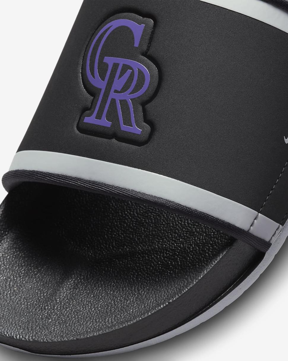 Nike Offcourt (MLB Colorado Rockies) Black/Wolf Grey/Court Purple | Mens Nike Slides