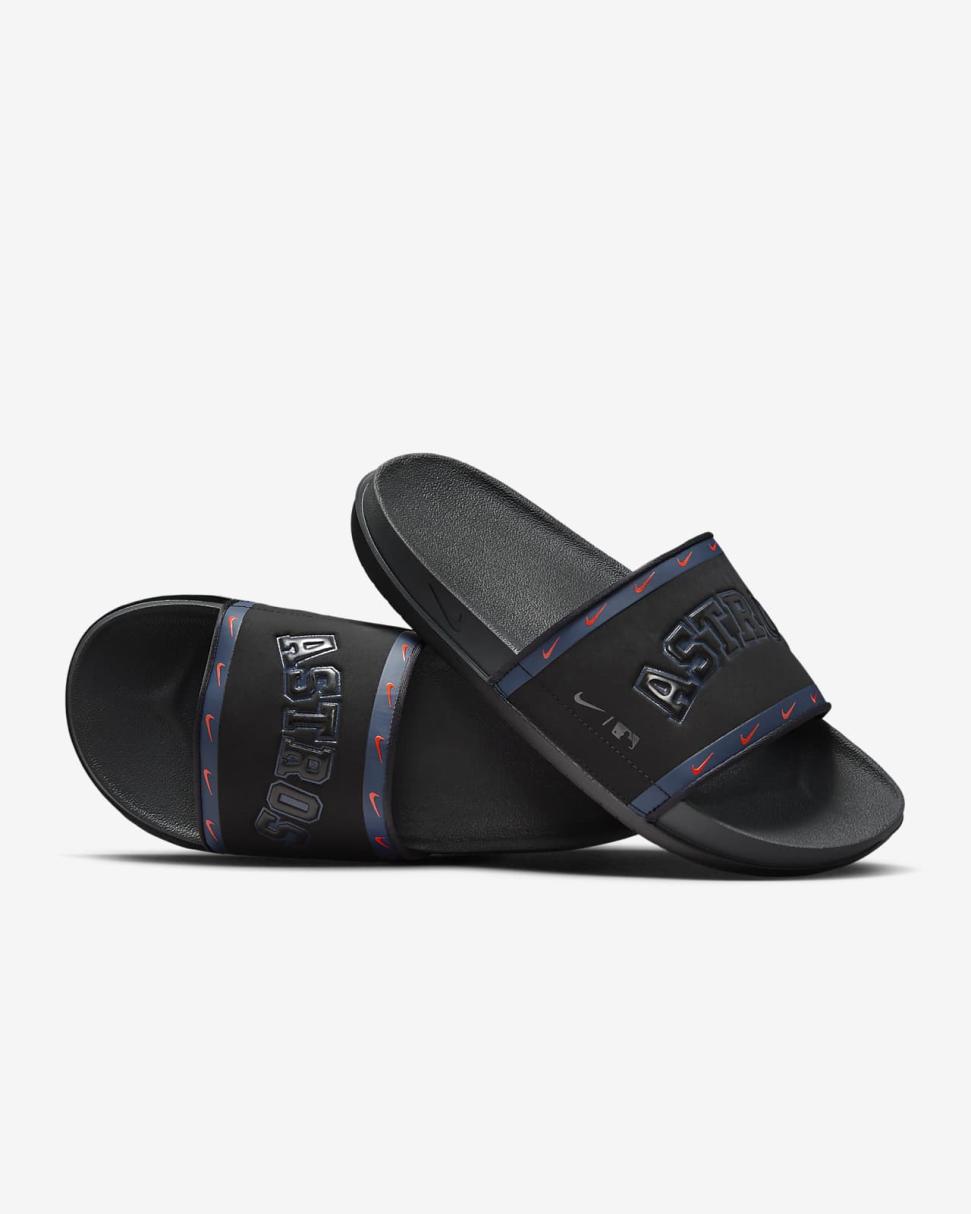 Nike Offcourt (MLB Houston Astros) Black/Midnight Navy/Team Orange/Anthracite | Mens Nike Slides