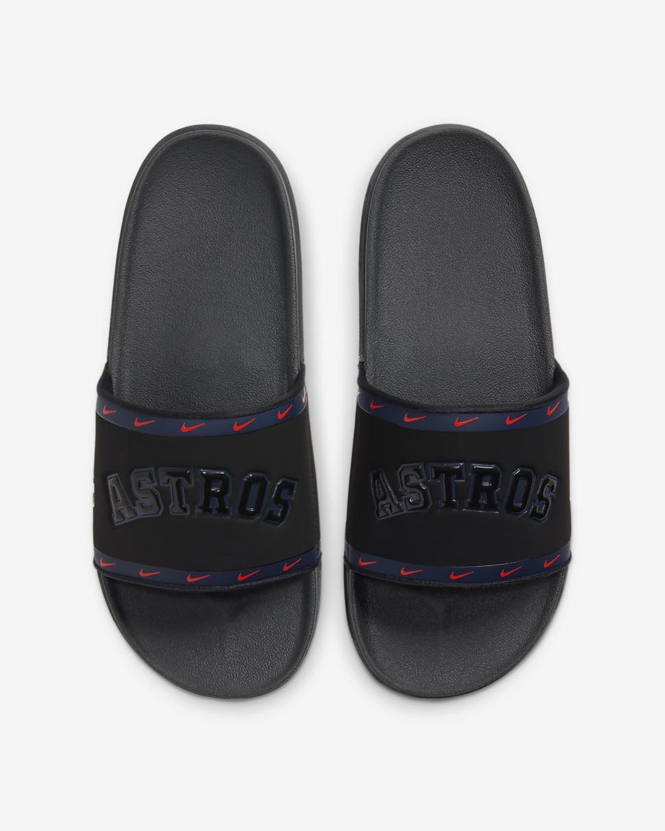 Nike Offcourt (MLB Houston Astros) Black/Midnight Navy/Team Orange/Anthracite | Mens Nike Slides