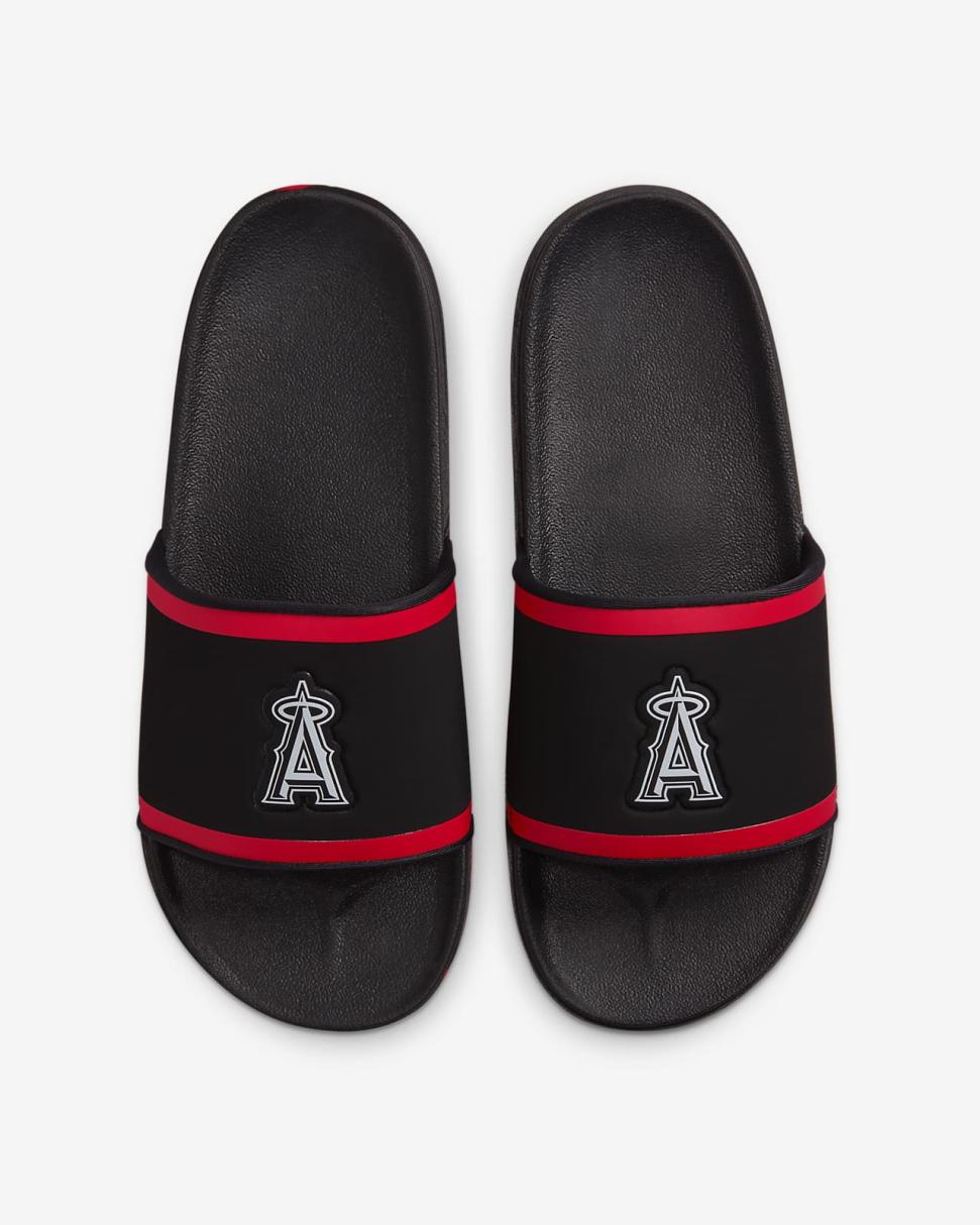 Nike Offcourt (MLB Los Angeles Angels) Black/Sport Red/White | Mens Nike Slides