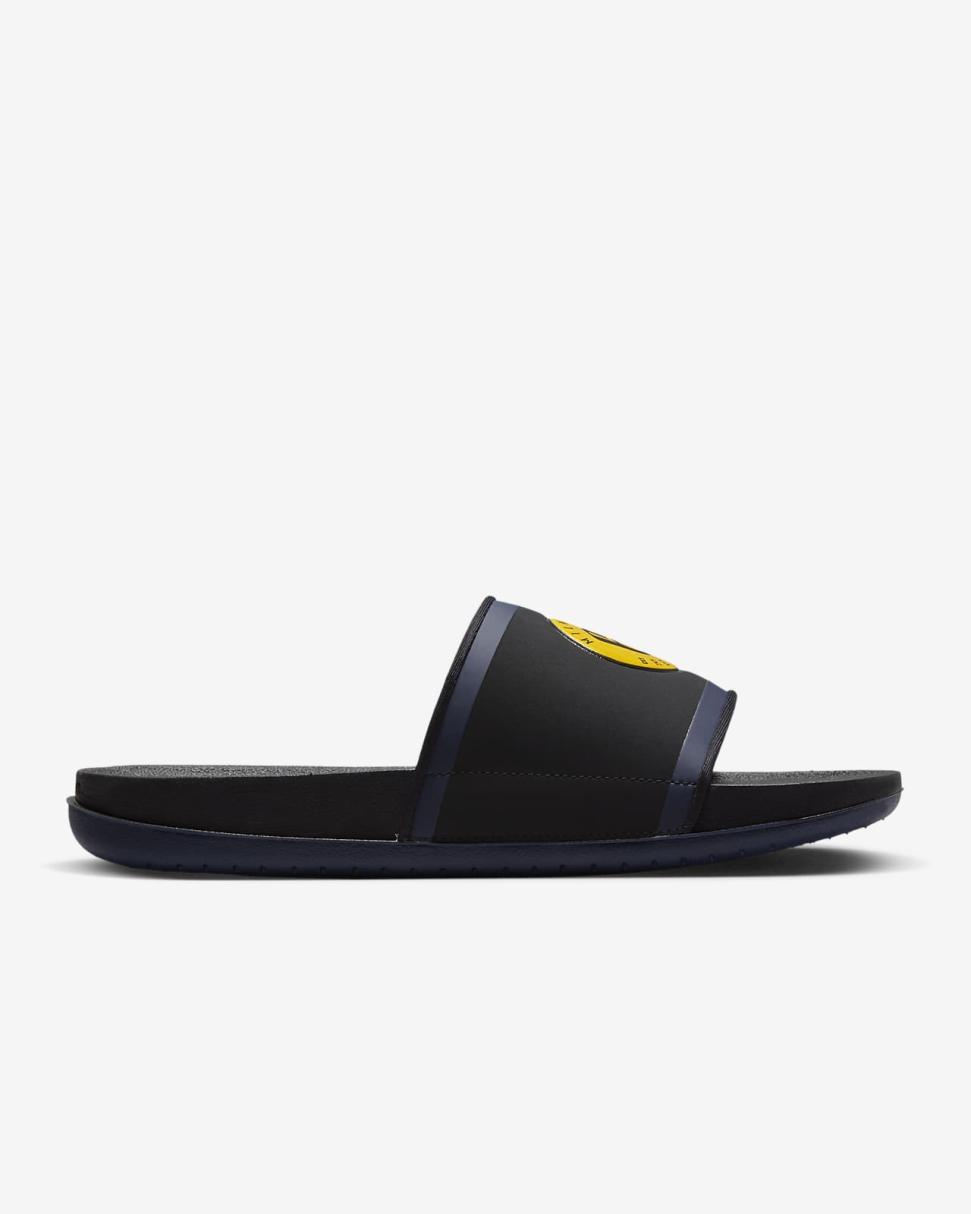 Nike Offcourt (MLB Milwaukee Brewers) Black/College Navy/Amarillo | Mens Nike Slides