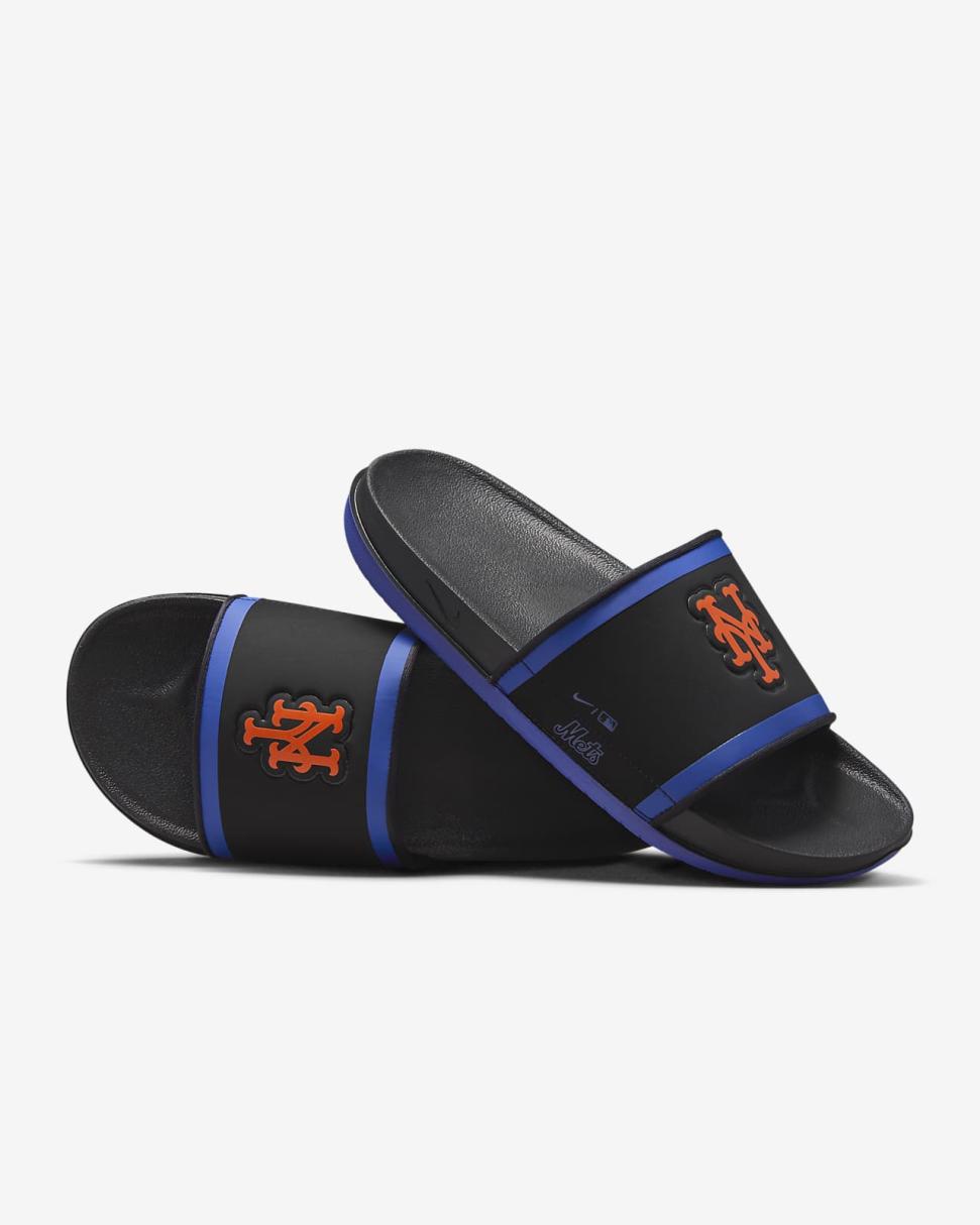 Nike Offcourt (MLB New York Mets) Black/Rush Blue/Team Orange | Mens Nike Slides