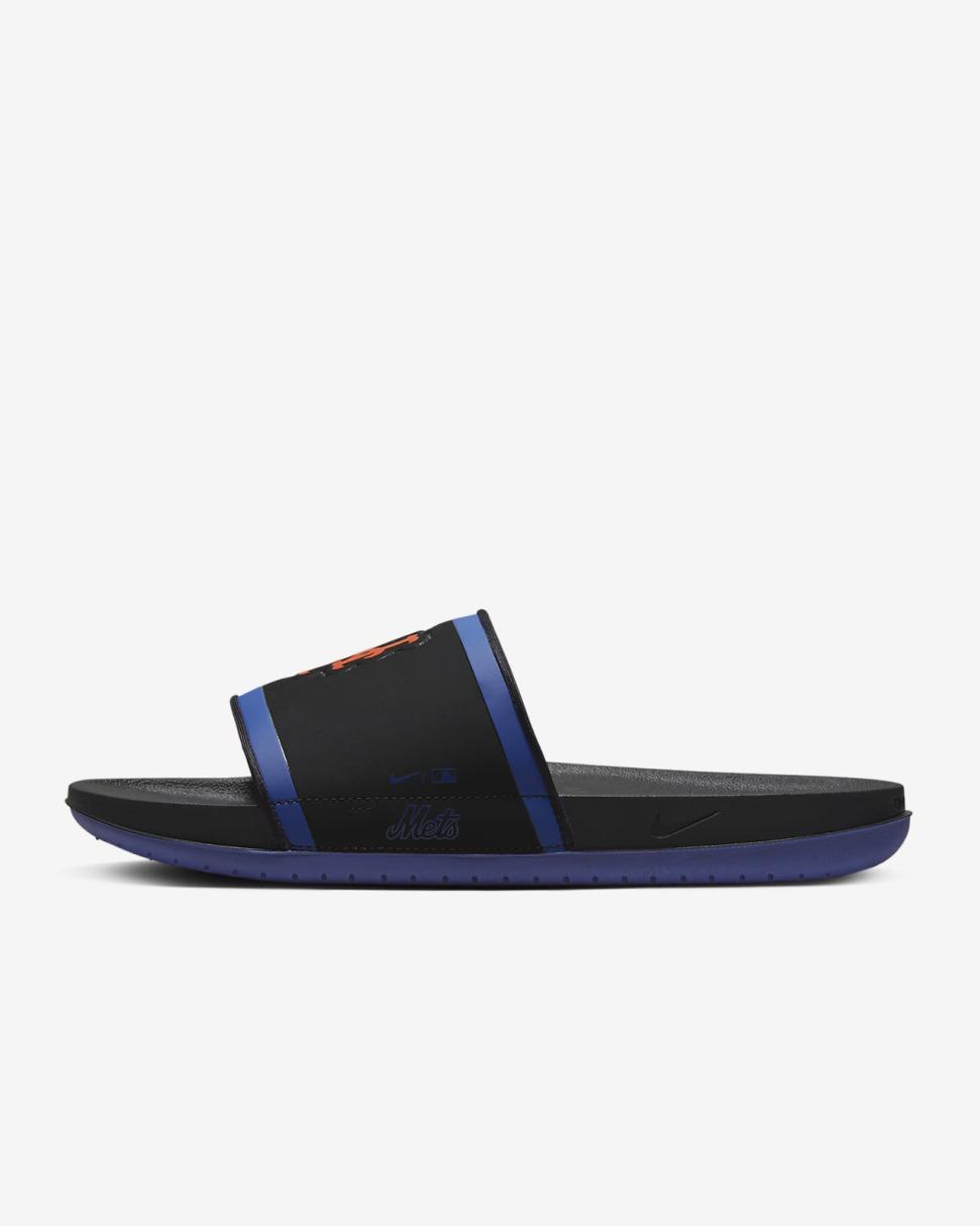 Nike Offcourt (MLB New York Mets) Black/Rush Blue/Team Orange | Mens Nike Slides