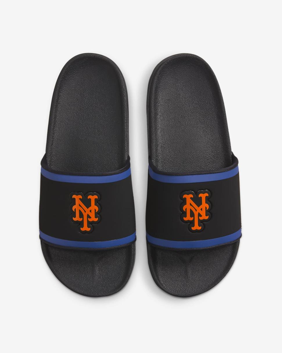 Nike Offcourt (MLB New York Mets) Black/Rush Blue/Team Orange | Mens Nike Slides