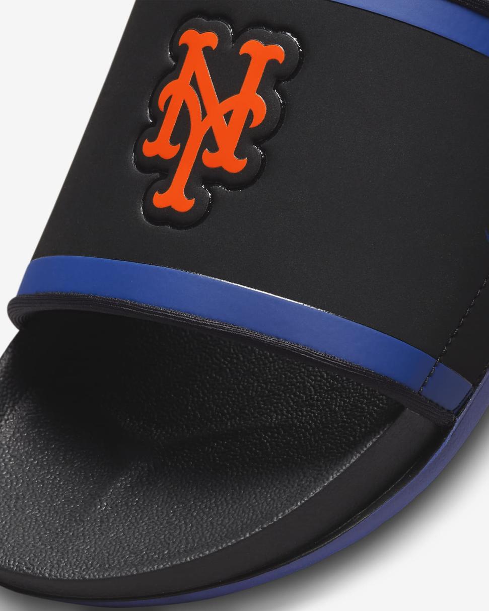 Nike Offcourt (MLB New York Mets) Black/Rush Blue/Team Orange | Mens Nike Slides