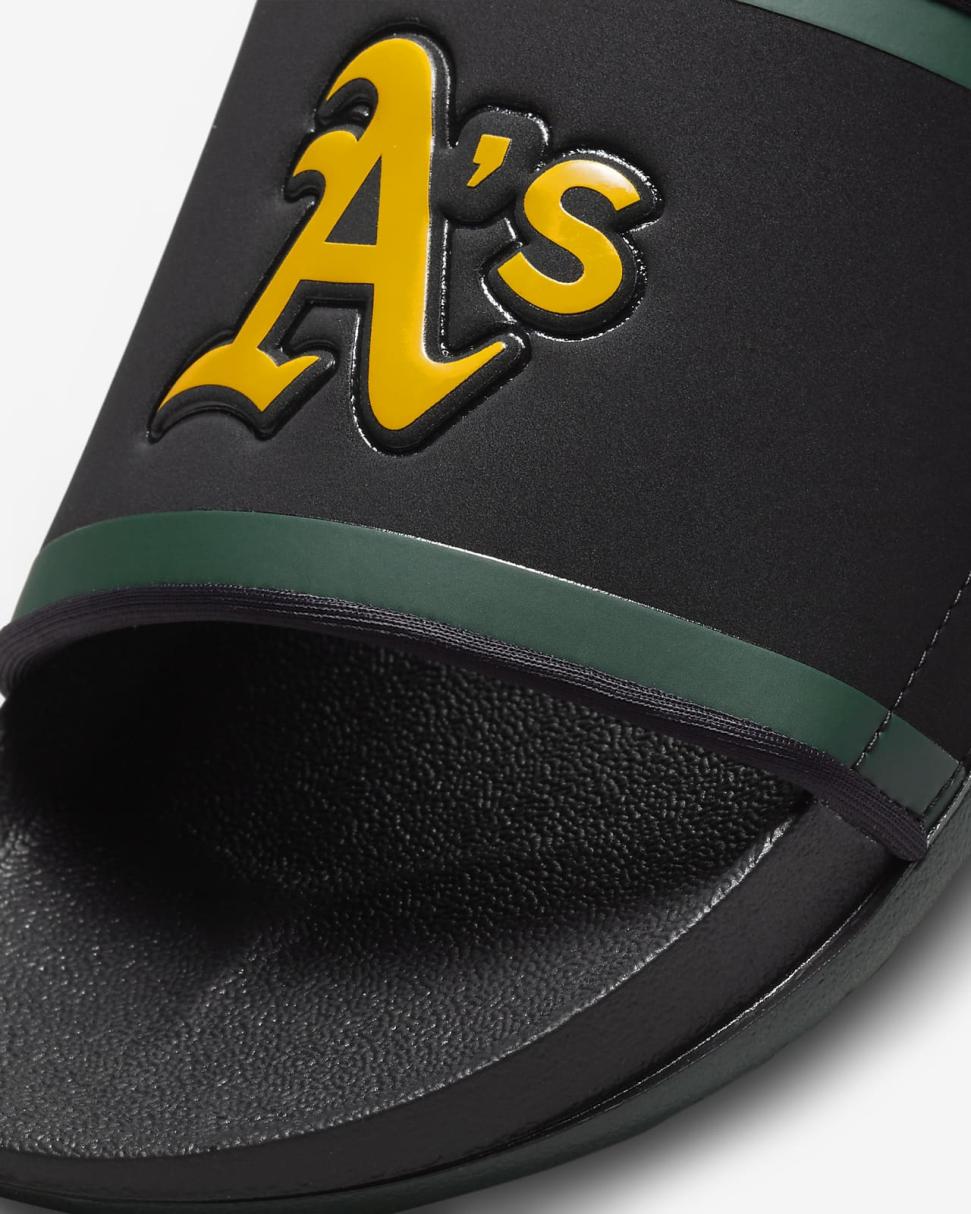 Nike Offcourt (MLB Oakland Athletics) Black/Pro Green/Sundown | Mens Nike Slides