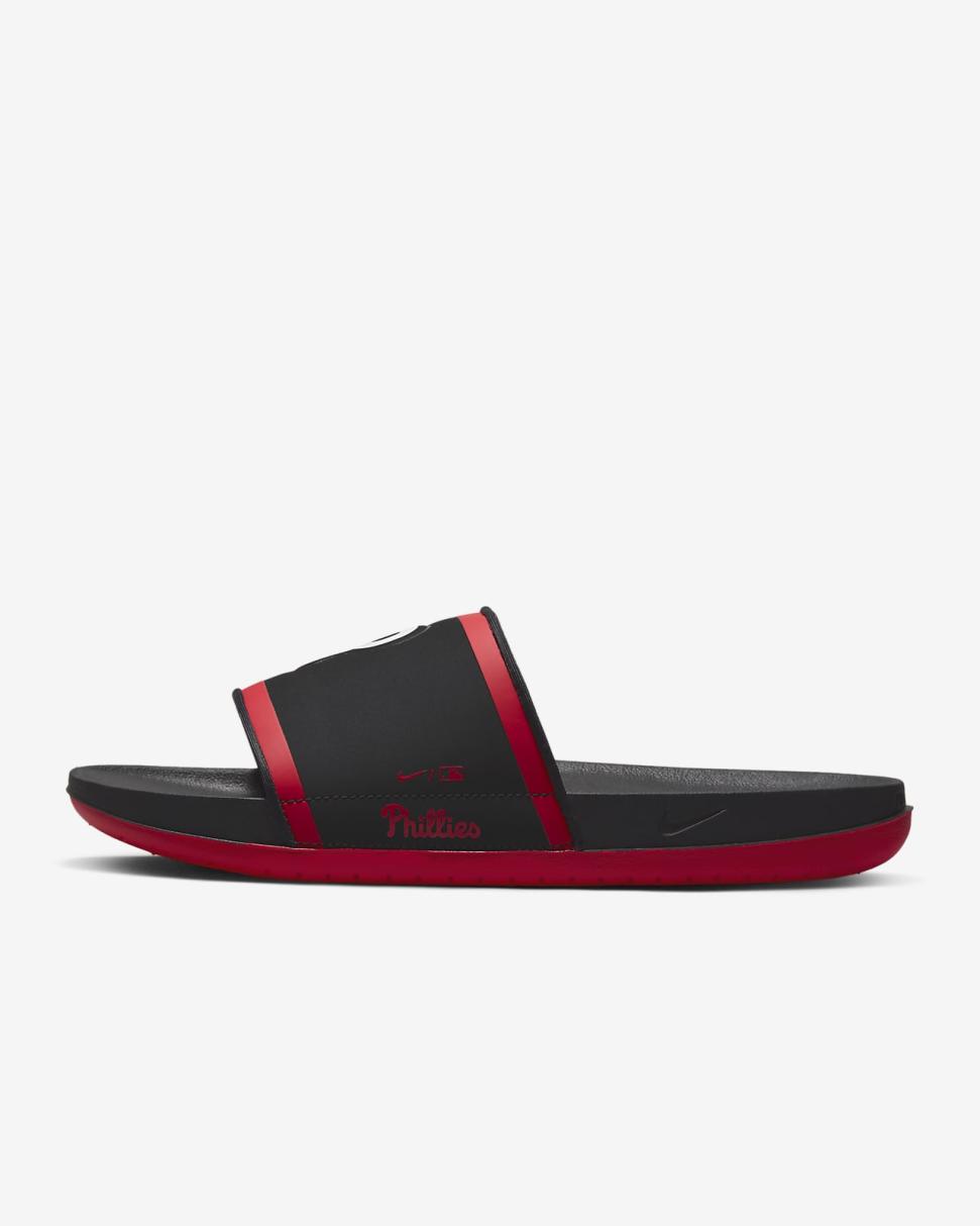 Nike Offcourt (MLB Philadelphia Phillies) Black/Sport Red/White | Mens Nike Slides