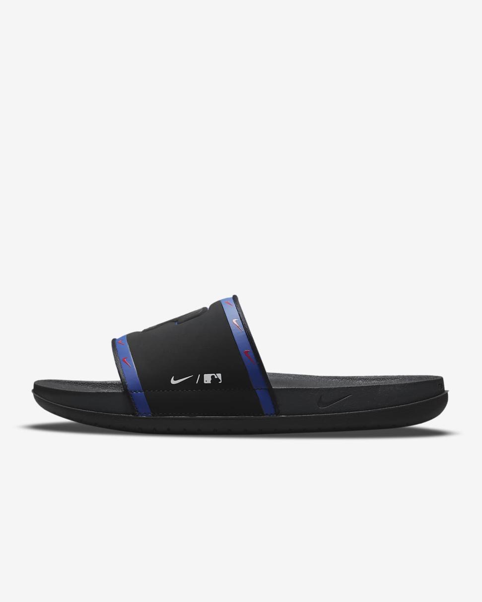 Nike Offcourt (MLB Texas Rangers) Black/Deep Royal Blue/Sport Red/Anthracite | Mens Nike Slides