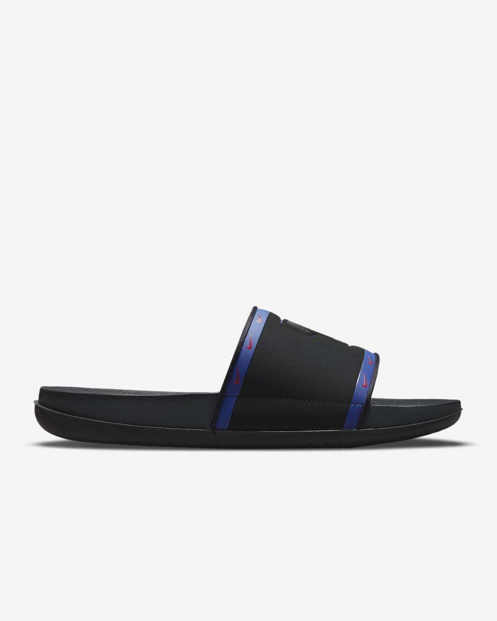 Nike Offcourt (MLB Texas Rangers) Black/Deep Royal Blue/Sport Red/Anthracite | Mens Nike Slides