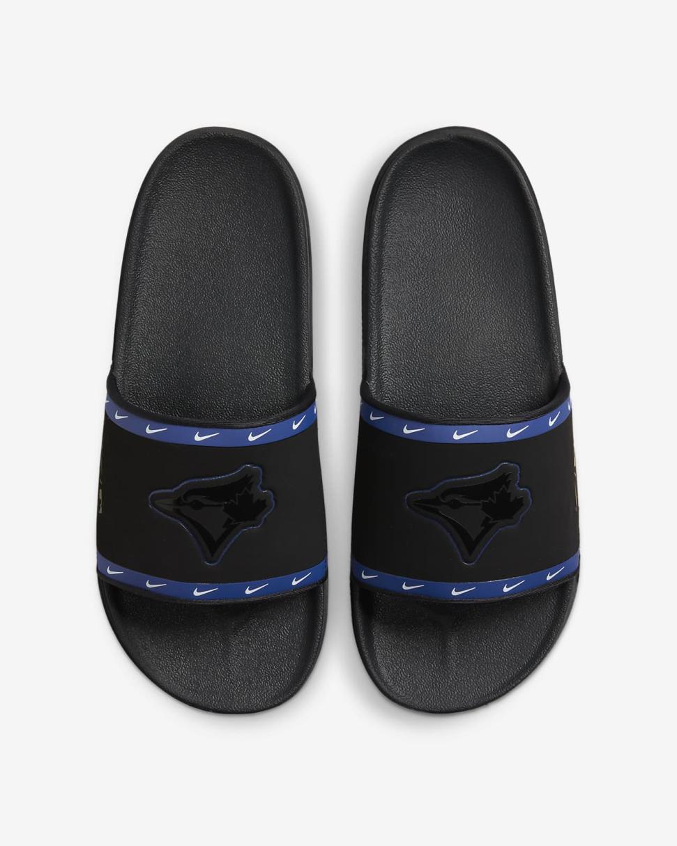 Nike Offcourt (MLB Toronto Blue Jays) Black/Rush Blue/White/Anthracite | Mens Nike Slides