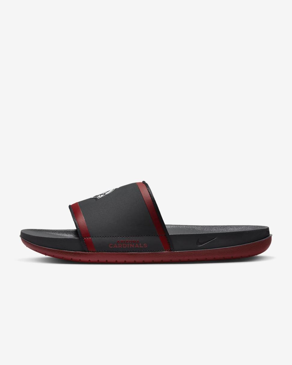Nike Offcourt (NFL Arizona Cardinals) Anthracite/Tough Red/White | Mens Nike Slides