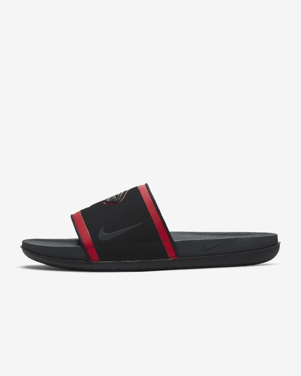 Nike Offcourt (NFL Atlanta Falcons) Black/University Red/White/Anthracite | Mens Nike Slides