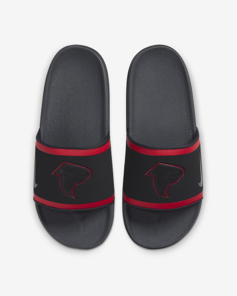Nike Offcourt (NFL Atlanta Falcons) Black/University Red/White/Anthracite | Mens Nike Slides