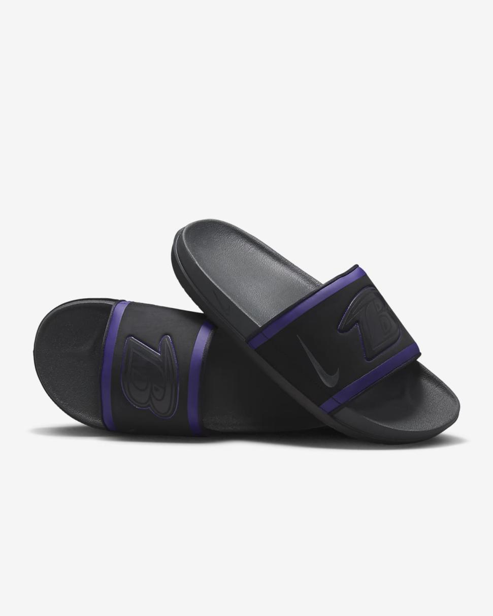 Nike Offcourt (NFL Baltimore Ravens) Black/New Orchid/Ochre/Anthracite | Mens Nike Slides