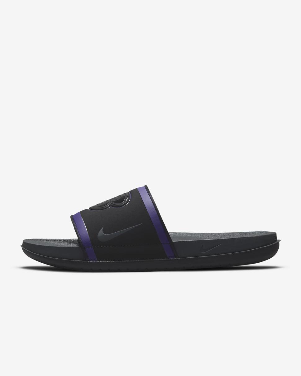 Nike Offcourt (NFL Baltimore Ravens) Black/New Orchid/Ochre/Anthracite | Mens Nike Slides