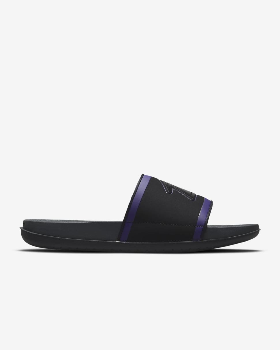 Nike Offcourt (NFL Baltimore Ravens) Black/New Orchid/Ochre/Anthracite | Mens Nike Slides