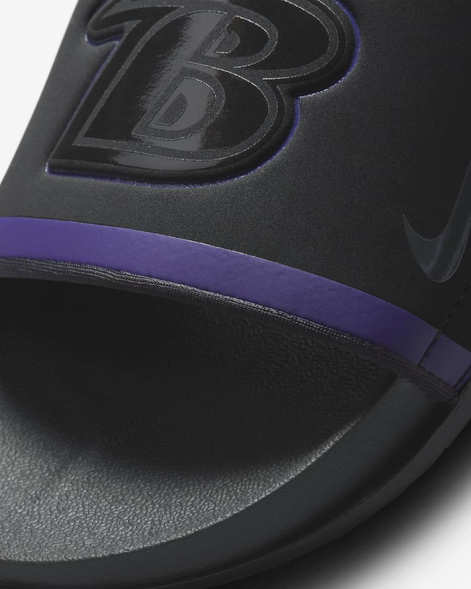 Nike Offcourt (NFL Baltimore Ravens) Black/New Orchid/Ochre/Anthracite | Mens Nike Slides