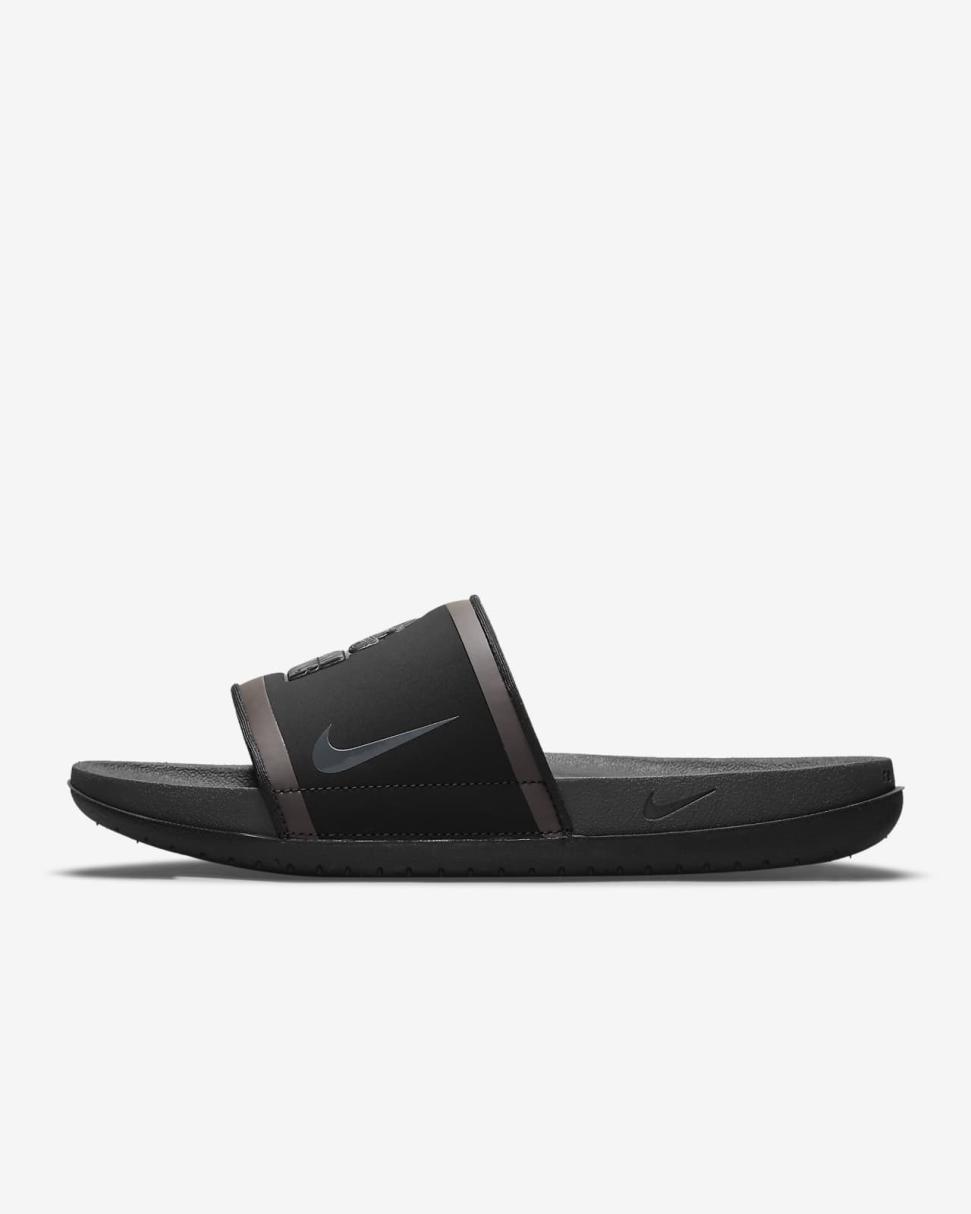 Nike Offcourt (NFL Cleveland Browns) Black/Team Orange/Seal Brown/Anthracite | Mens Nike Slides