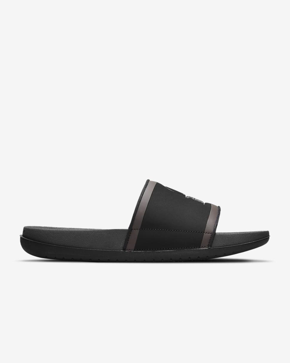 Nike Offcourt (NFL Cleveland Browns) Black/Team Orange/Seal Brown/Anthracite | Mens Nike Slides