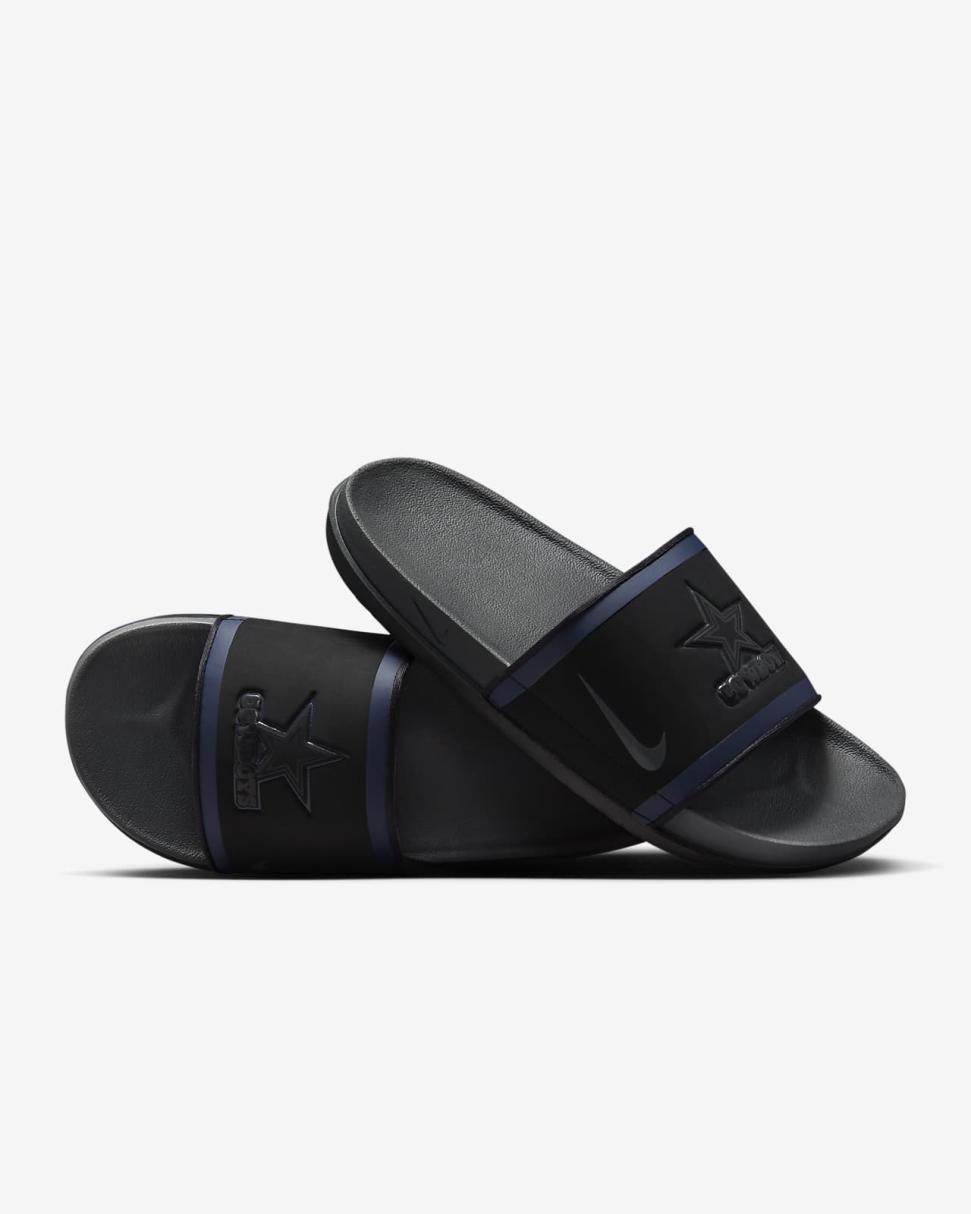 Nike Offcourt (NFL Dallas Cowboys) Black/College Navy/White/Anthracite | Mens Nike Slides