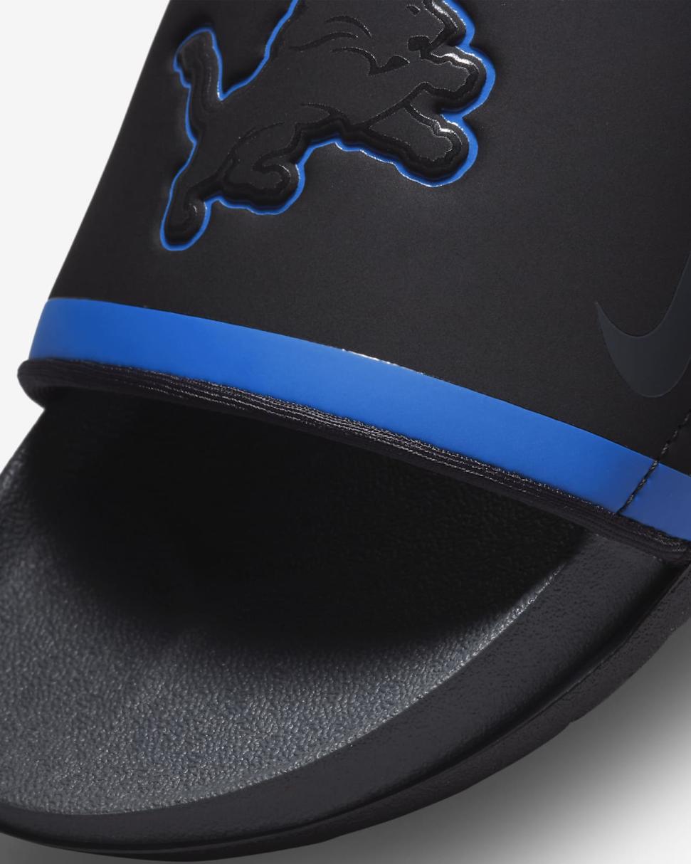 Nike Offcourt (NFL Detroit Lions) Black/Battle Blue/Wolf Grey/Anthracite | Mens Nike Slides