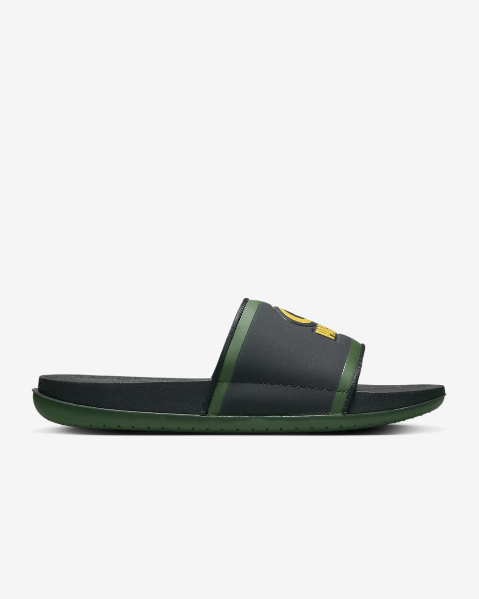Nike Offcourt (NFL Green Bay Packers) Anthracite/Fir/University Gold | Mens Nike Slides