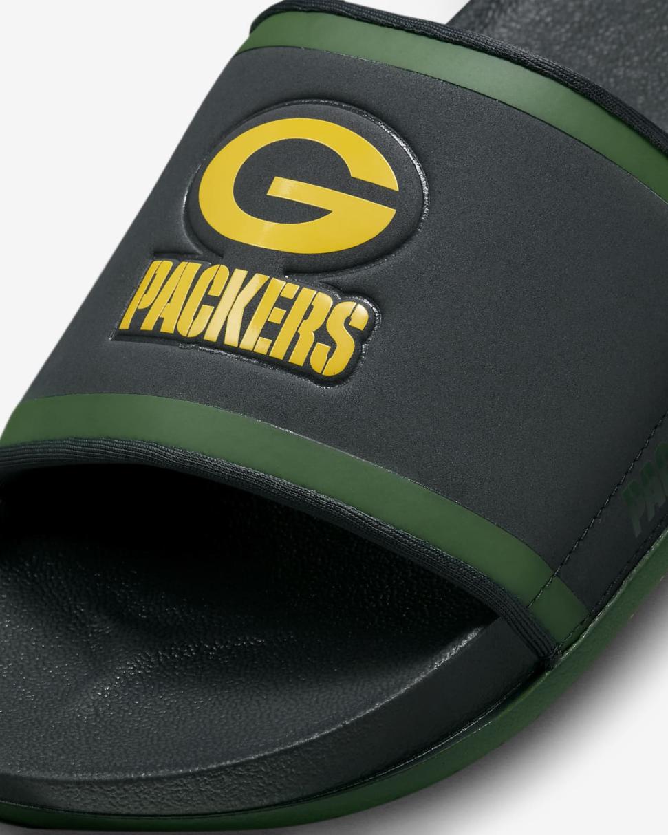 Nike Offcourt (NFL Green Bay Packers) Anthracite/Fir/University Gold | Mens Nike Slides
