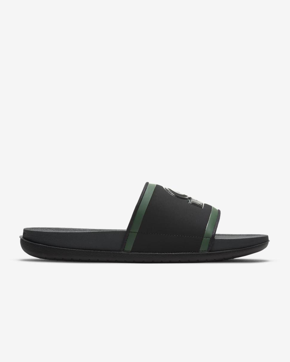 Nike Offcourt (NFL Green Bay Packers) Black/Fir/University Gold/Anthracite | Mens Nike Slides