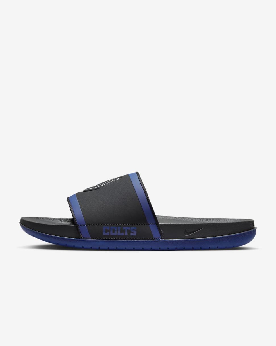 Nike Offcourt (NFL Indianapolis Colts) Anthracite/Gym Blue/White | Mens Nike Slides