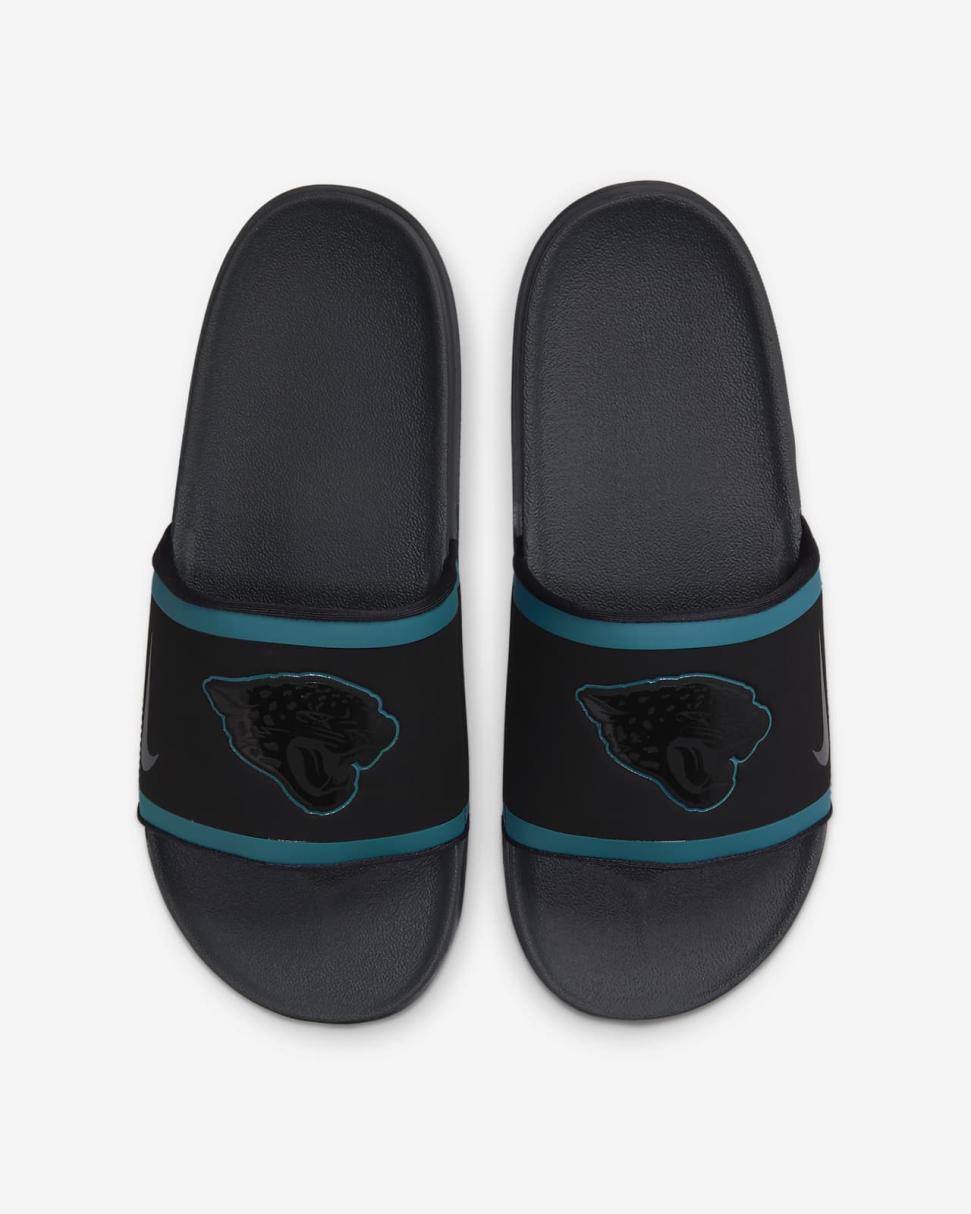 Nike Offcourt (NFL Jacksonville Jaguars) Black/Blustery/Ochre/Anthracite | Mens Nike Slides