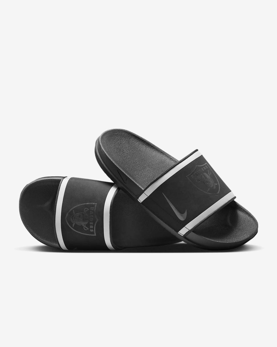 Nike Offcourt (NFL Las Vegas Raiders) Black/Field Silver/Black/Anthracite | Mens Nike Slides