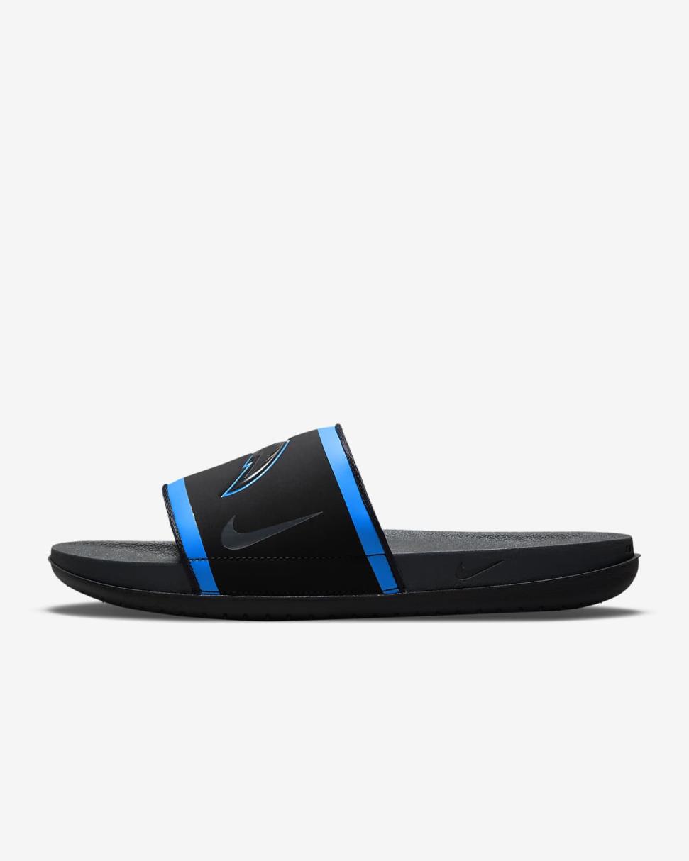 Nike Offcourt (NFL Los Angeles Chargers) Black/Italy Blue/University Gold/Anthracite | Mens Nike Slides