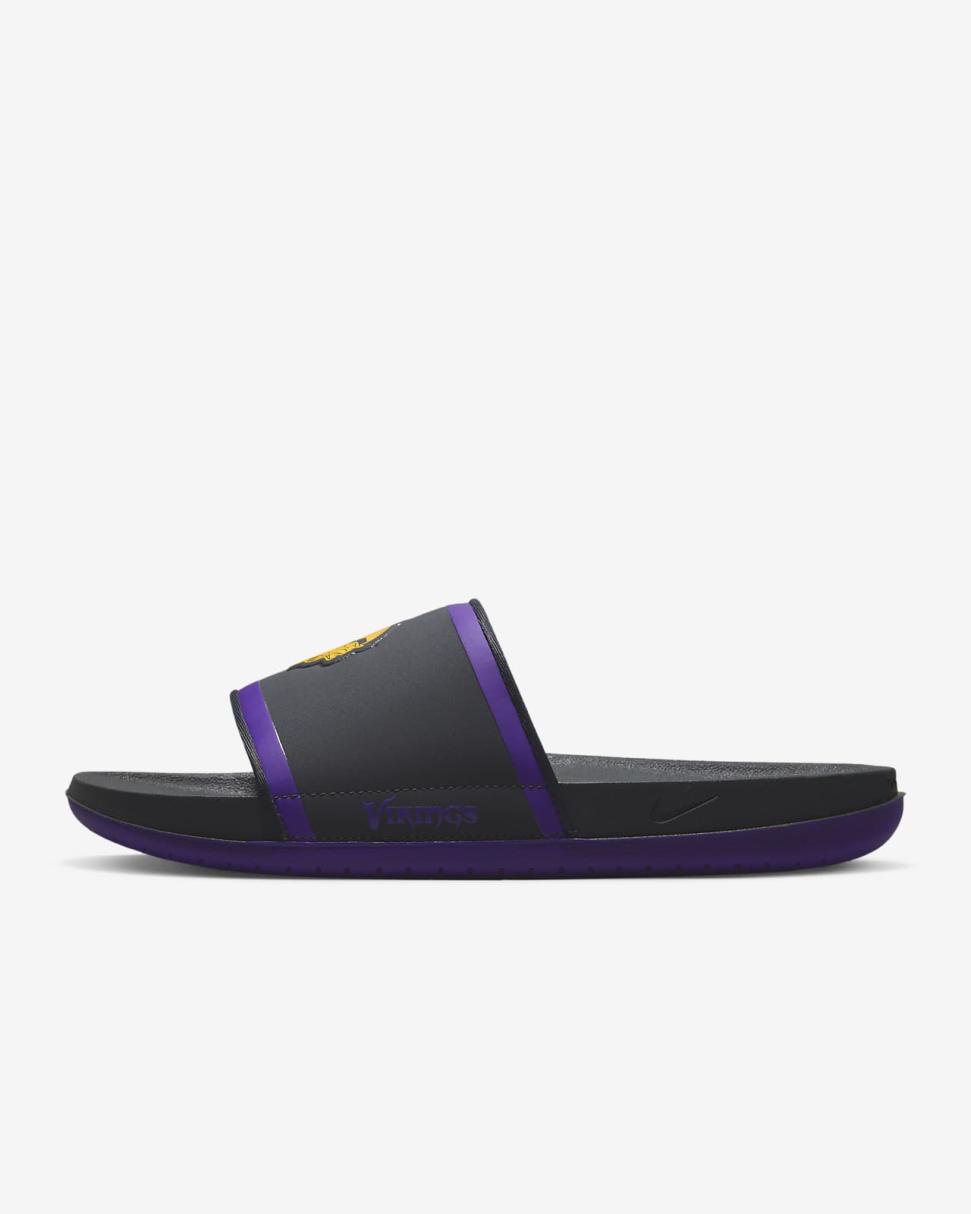 Nike Offcourt (NFL Minnesota Vikings) Anthracite/Court Purple/Gold | Mens Nike Slides