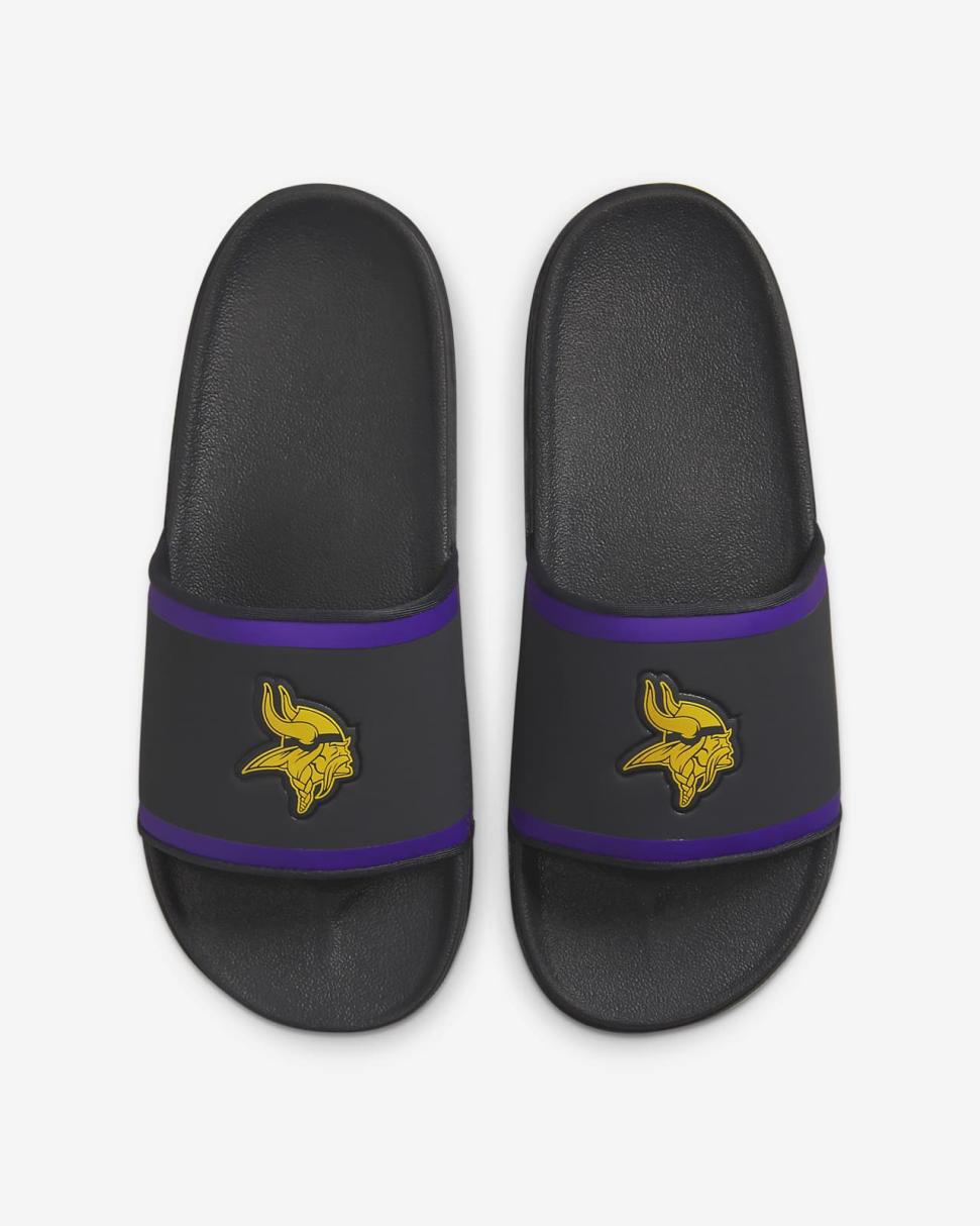 Nike Offcourt (NFL Minnesota Vikings) Anthracite/Court Purple/Gold | Mens Nike Slides