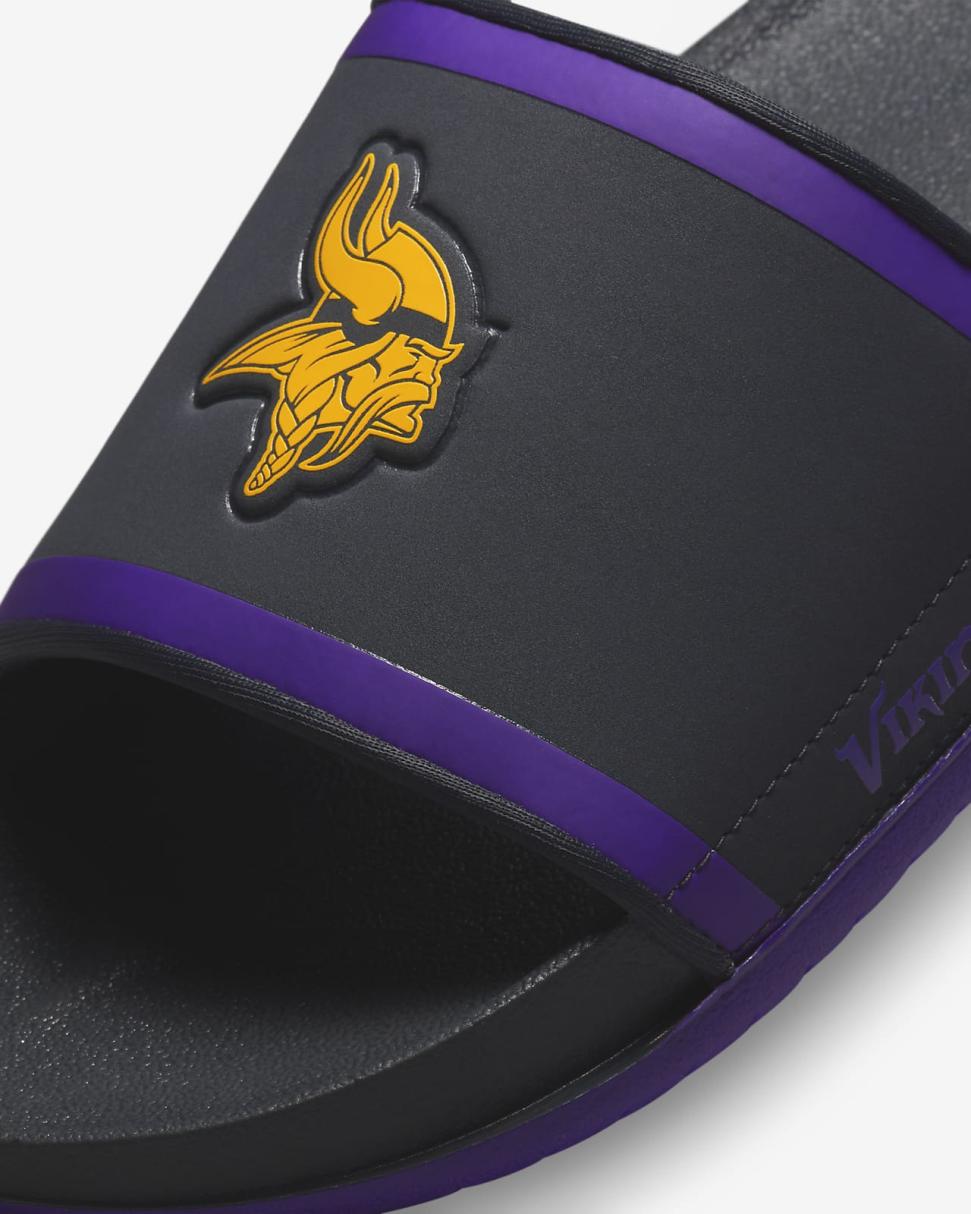 Nike Offcourt (NFL Minnesota Vikings) Anthracite/Court Purple/Gold | Mens Nike Slides