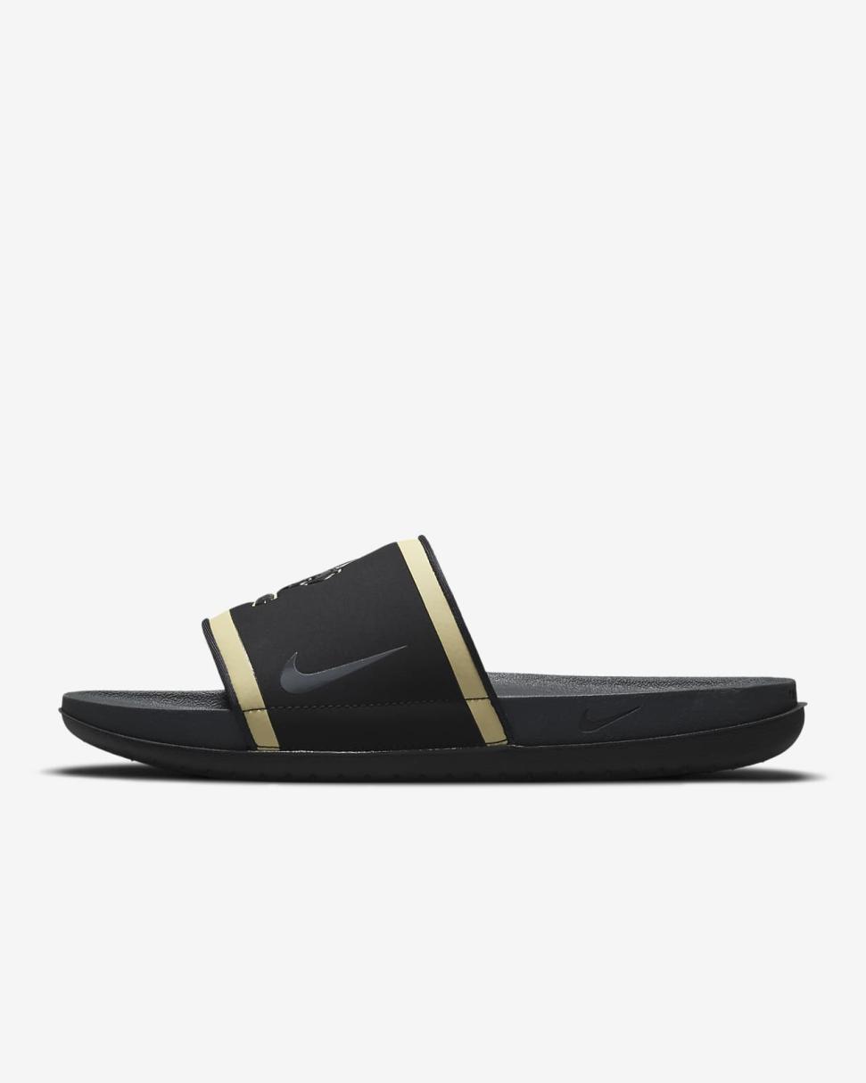 Nike Offcourt (NFL New Orleans Saints) Black/Team Gold/Black/Anthracite | Mens Nike Slides