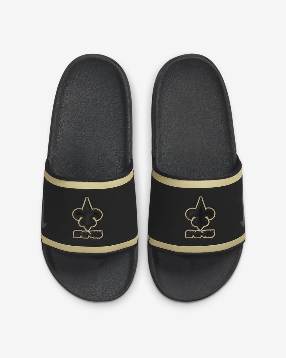 Nike Offcourt (NFL New Orleans Saints) Black/Team Gold/Black/Anthracite | Mens Nike Slides