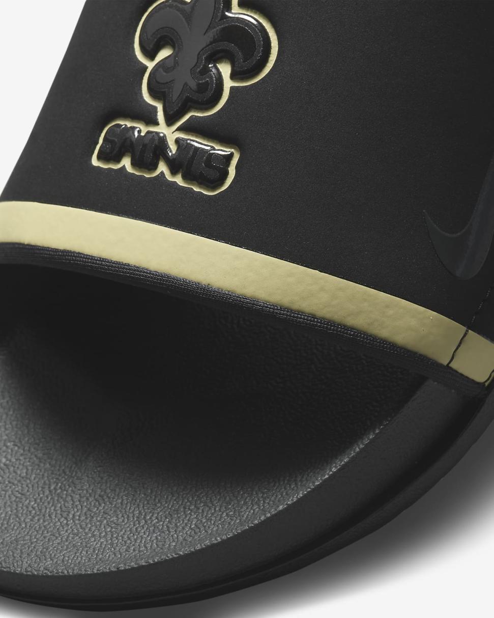 Nike Offcourt (NFL New Orleans Saints) Black/Team Gold/Black/Anthracite | Mens Nike Slides