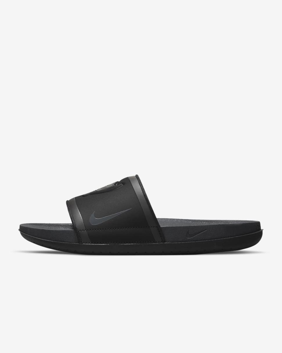 Nike Offcourt (NFL Tampa Bay Buccaneers) Black/Deep Pewter/White/Anthracite | Mens Nike Slides