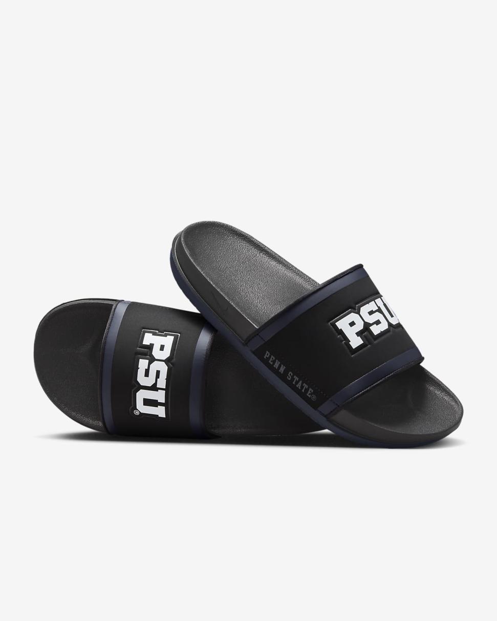 Nike Offcourt (Penn State) Black/College Navy/White | Mens Nike Slides