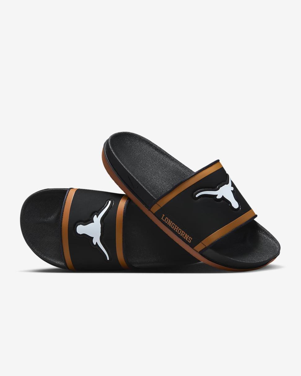 Nike Offcourt (Texas) Black/Desert Orange/White | Mens Nike Slides
