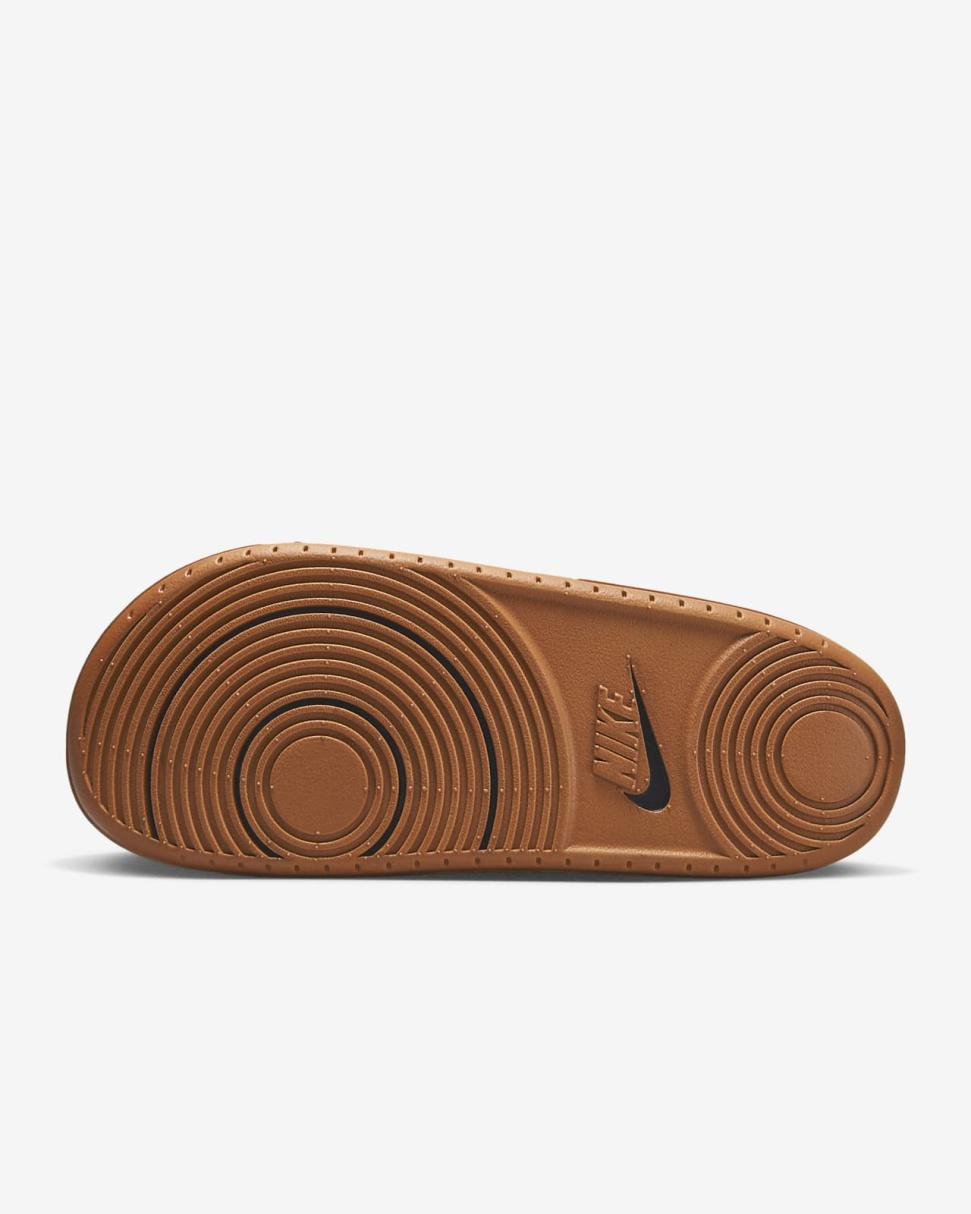 Nike Offcourt (Texas) Black/Desert Orange/White | Mens Nike Slides