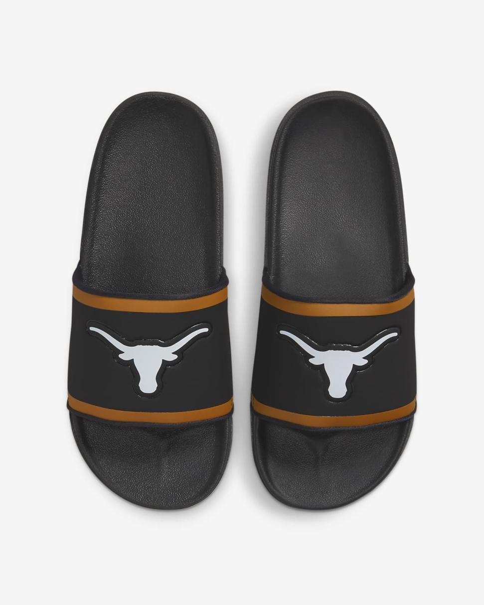 Nike Offcourt (Texas) Black/Desert Orange/White | Mens Nike Slides