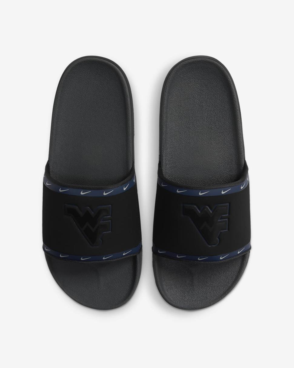 Nike Offcourt (West Virginia) Black/College Navy/University Gold/Anthracite | Mens/Womens Nike Lifestyle