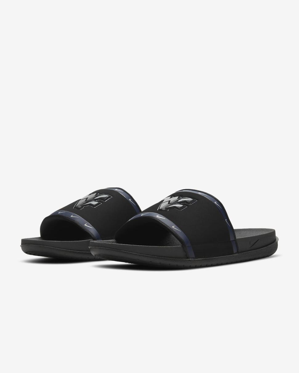 Nike Offcourt (West Virginia) Black/College Navy/University Gold/Anthracite | Mens/Womens Nike Lifestyle