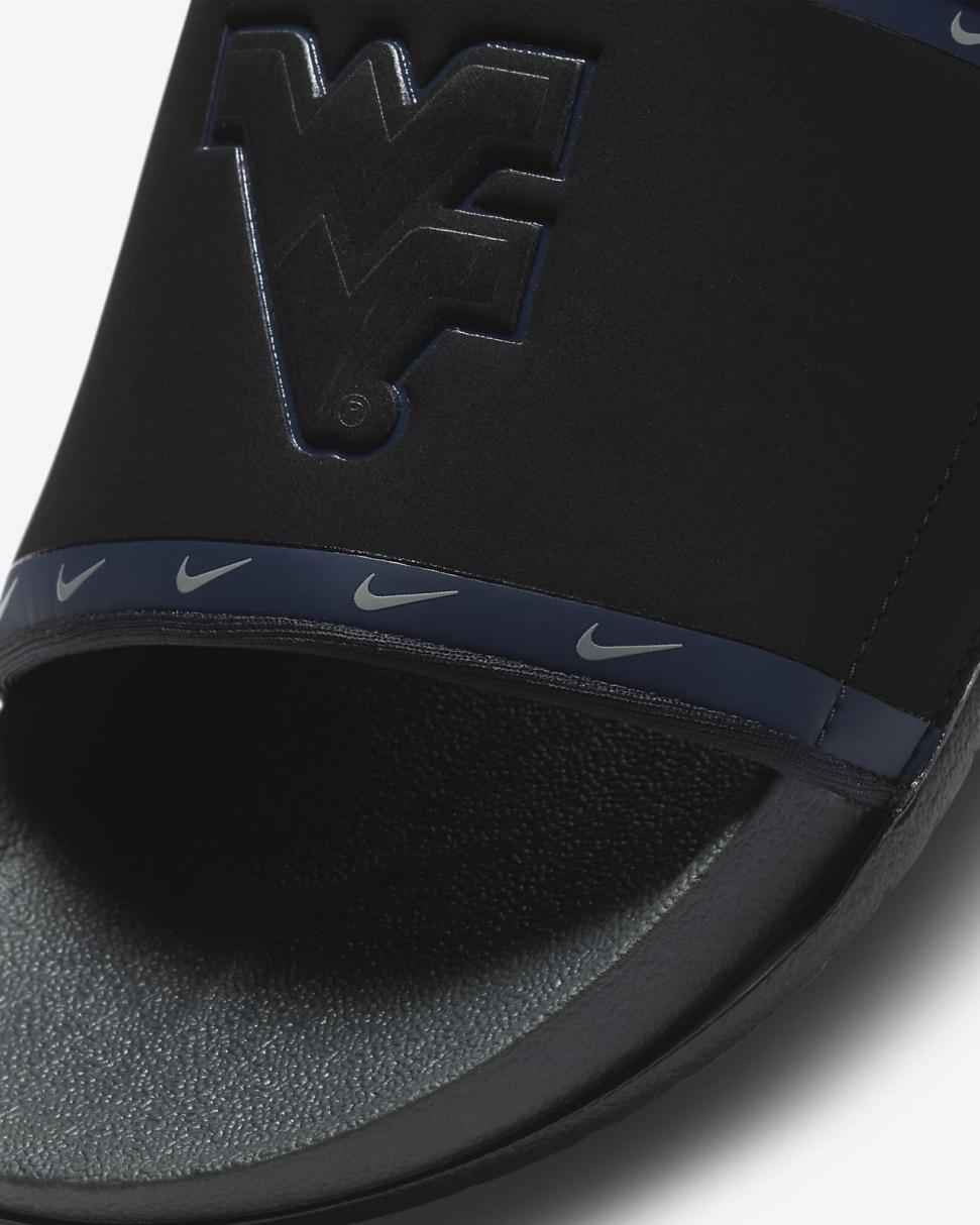 Nike Offcourt (West Virginia) Black/College Navy/University Gold/Anthracite | Mens/Womens Nike Lifestyle