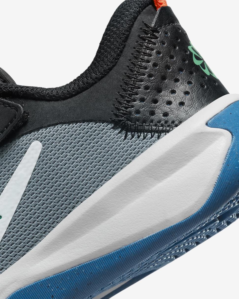 Nike Omni Multi-Court Cool Grey/Black/Light Crimson/Photo Blue | Kids Nike First Day Kicks