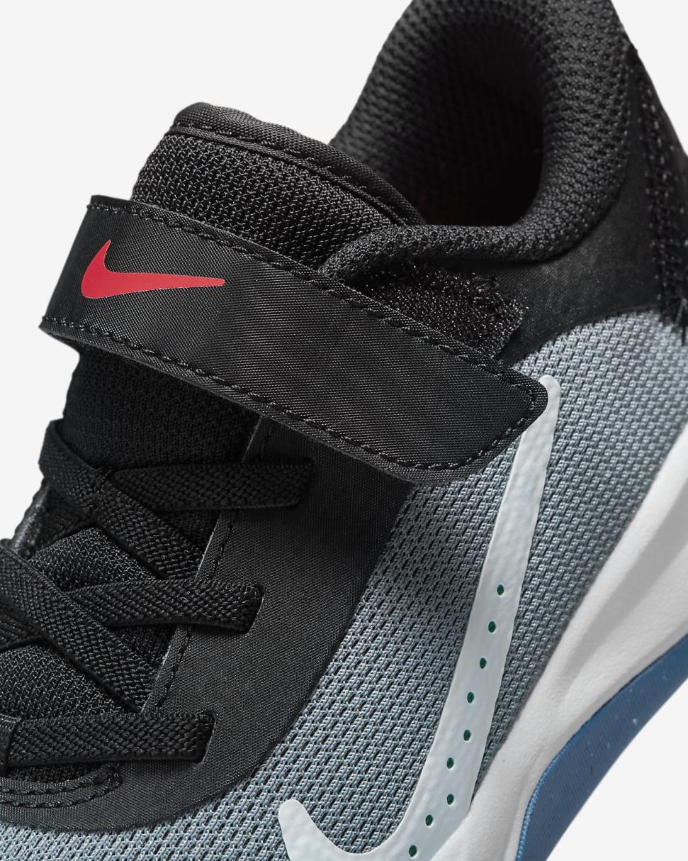 Nike Omni Multi-Court Cool Grey/Black/Light Crimson/Photo Blue | Kids Nike First Day Kicks