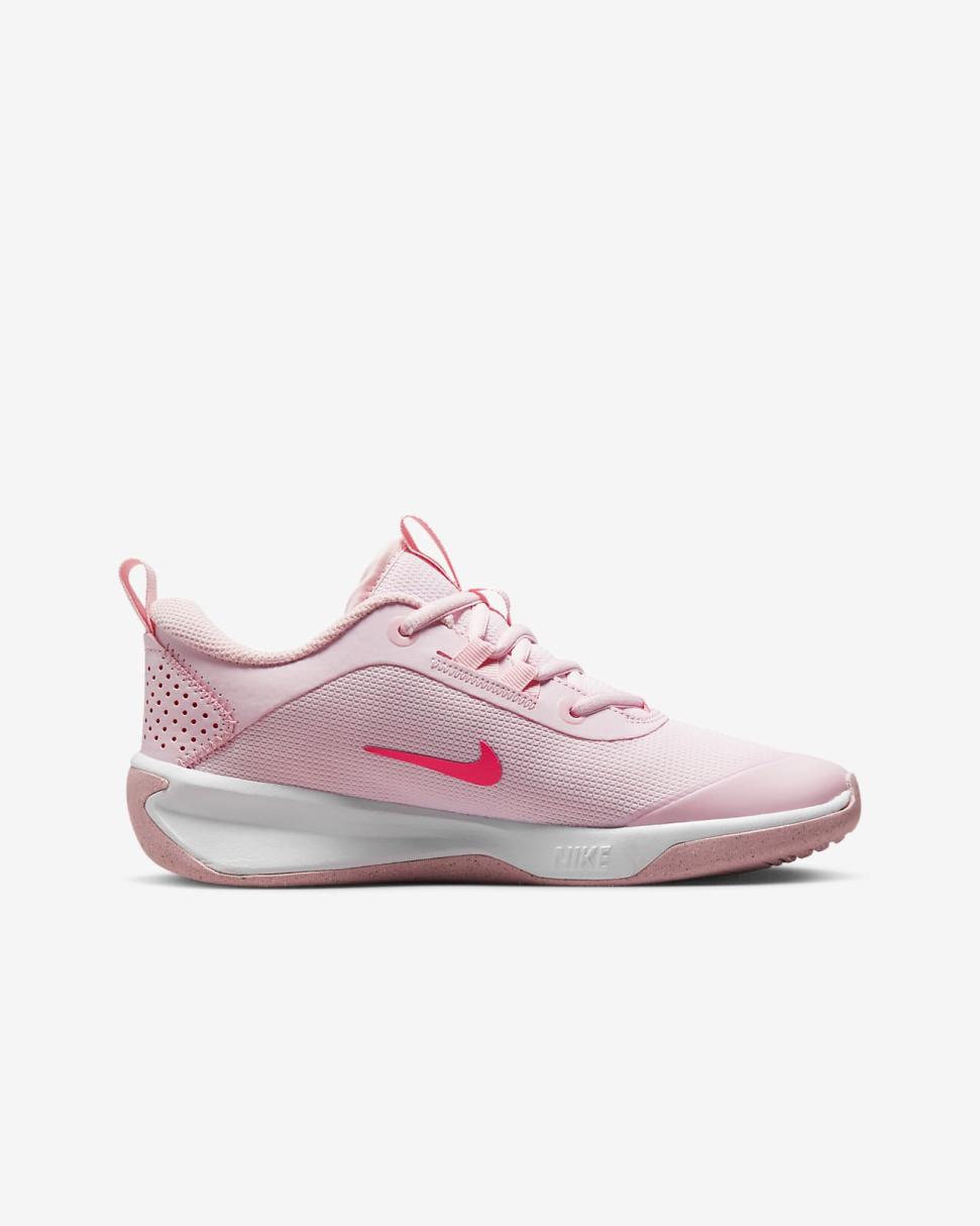 Nike Omni Multi-Court Pink Foam/Hyper Pink/Medium Soft Pink/White | Kids Nike First Day Kicks