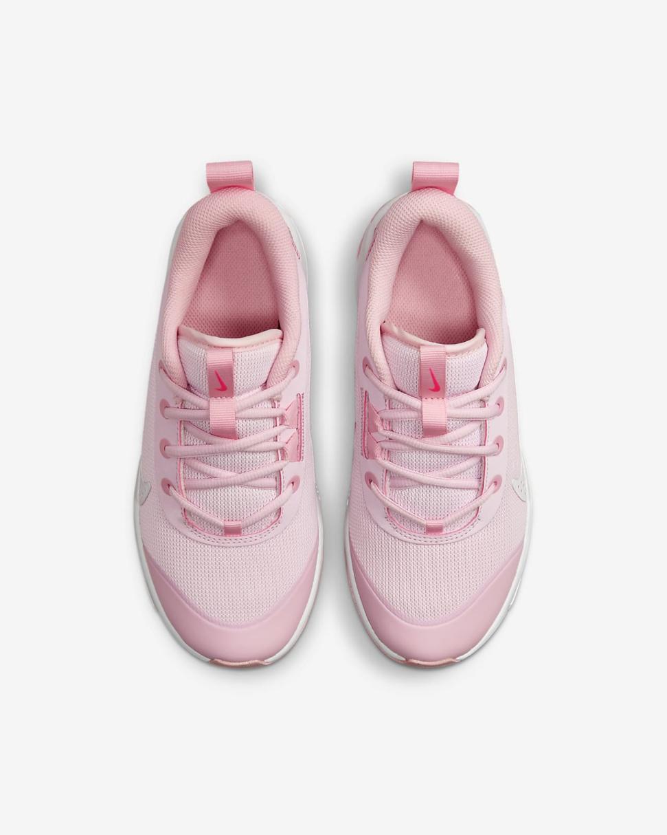 Nike Omni Multi-Court Pink Foam/Hyper Pink/Medium Soft Pink/White | Kids Nike First Day Kicks